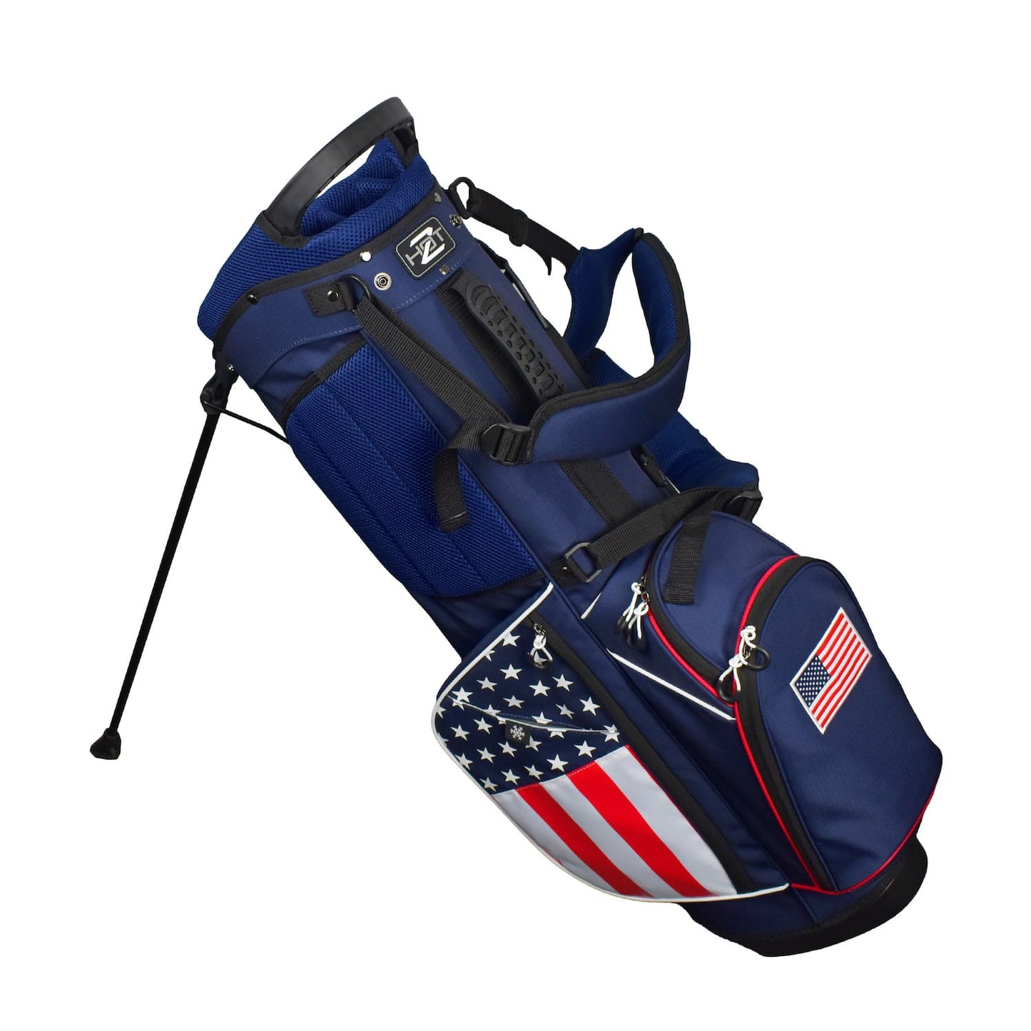 Hot-Z USA Stars and Stripes Golf Stand Bag 14 Way Divider