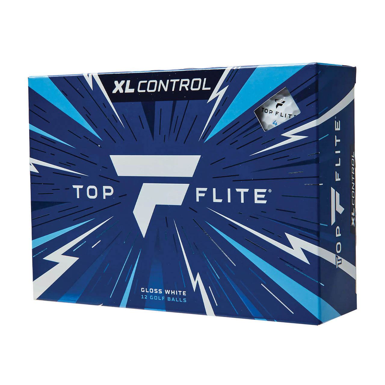 3 Dozen Top Flite XL Control Golf Balls Gloss White 36 Balls NEW