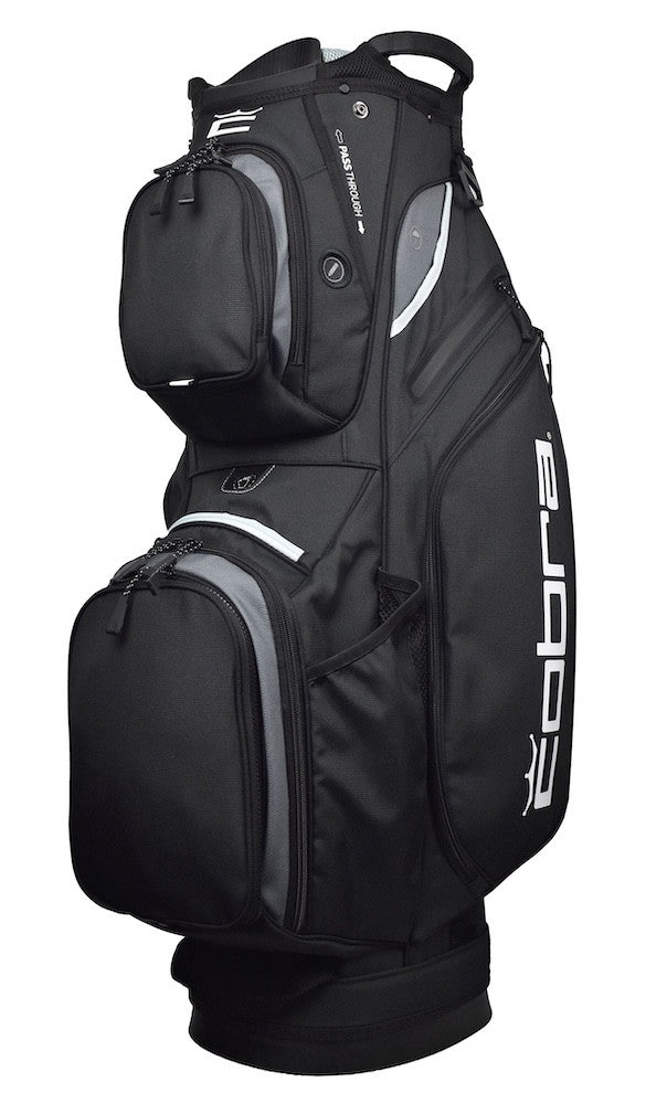 Ladies Cobra Golf Air 2 Cart Golf Bag 9 Pockets 14 Way Divider Black/Gray
