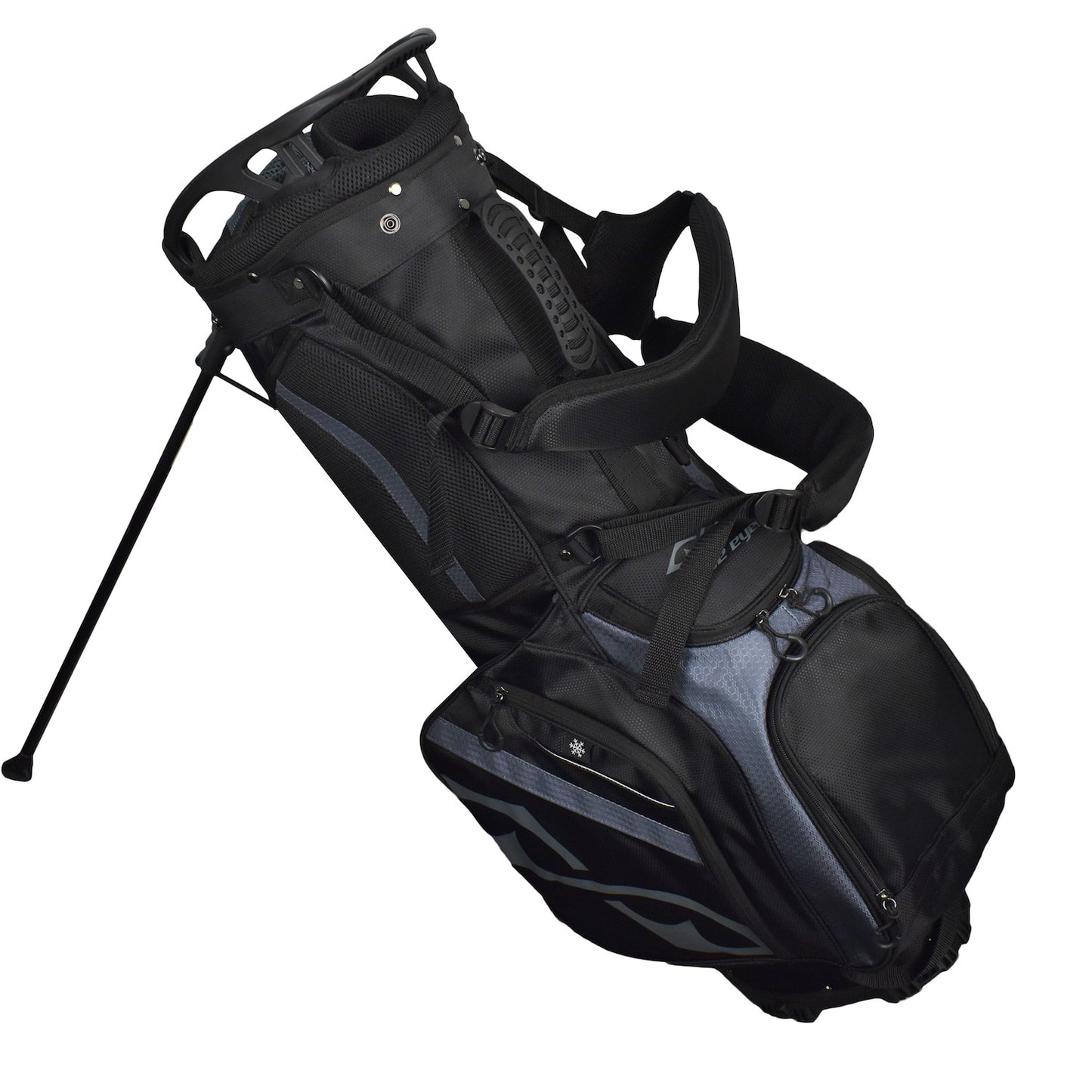 Snake Eyes SE300 Hybrid Stand Golf Bag 14 Way Divider Black Grey