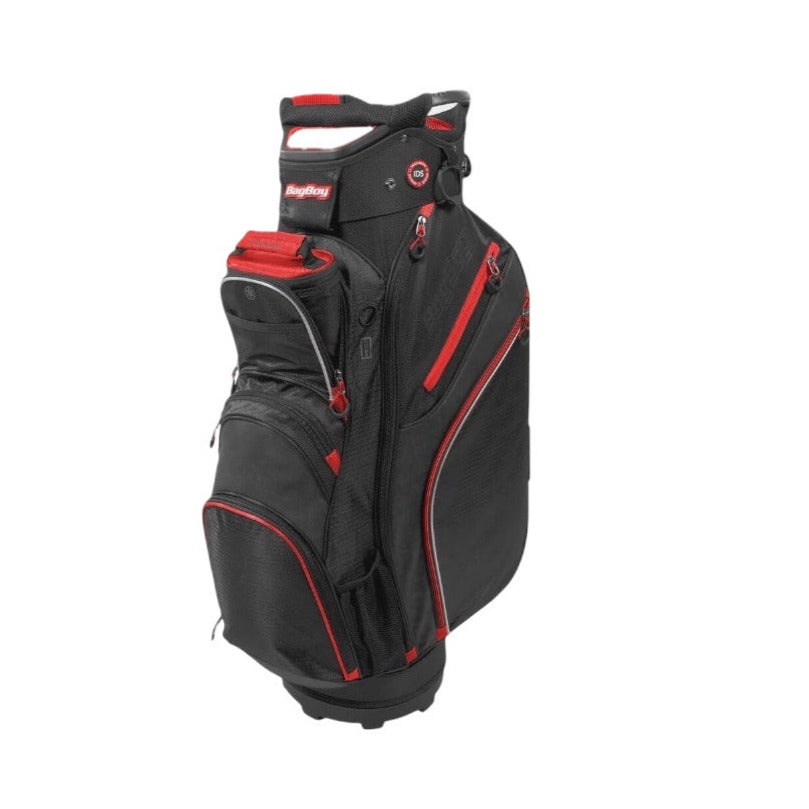 Bag Boy Chiller Cart Golf Bag Red Black 14 Way Divider