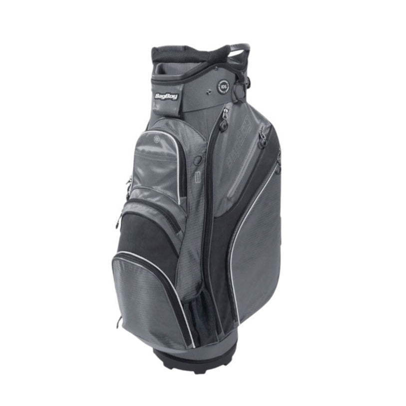 Bag Boy Chiller Cart Golf Bag Charcoal Black White 14 Way Divider