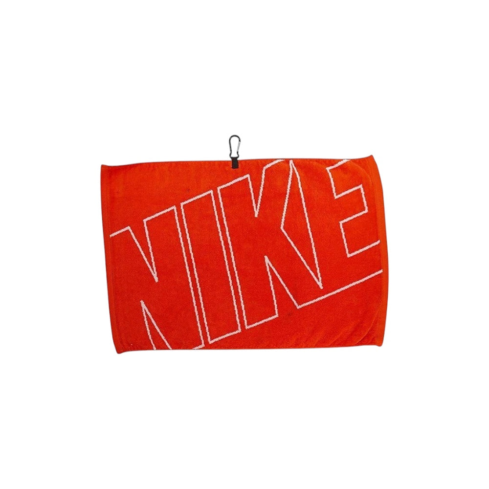 Nike Golf Jacquard Golf Towel Orange White 16" X 24"