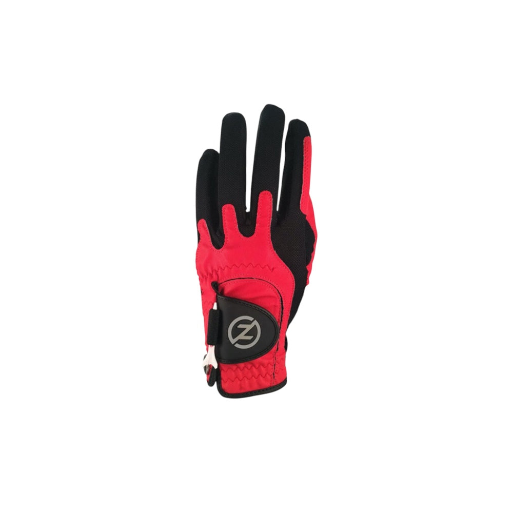 Pack of 3 Zero Friction Golf Gloves One Size Red