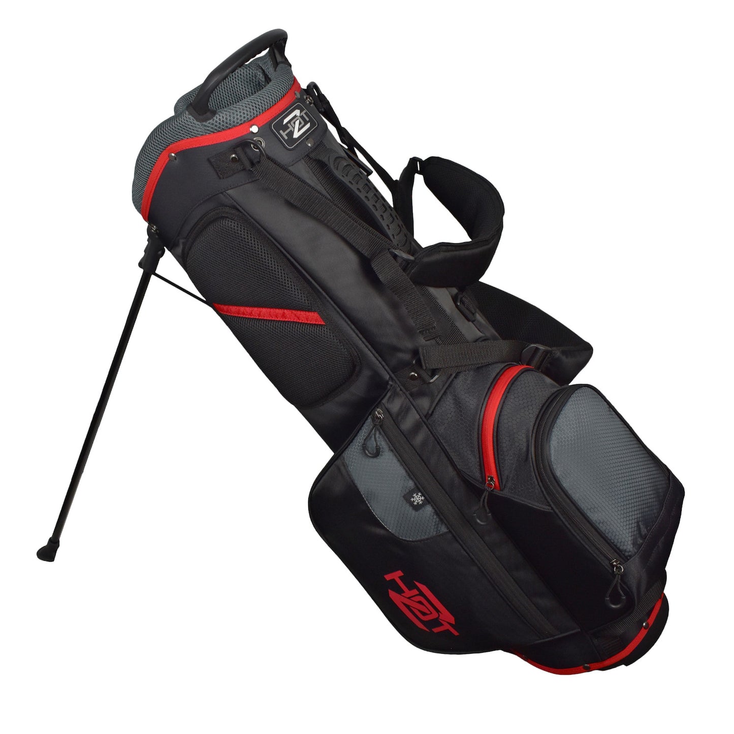 Hot Z 2.0 Golf Bag Stand Bag Black Grey Red