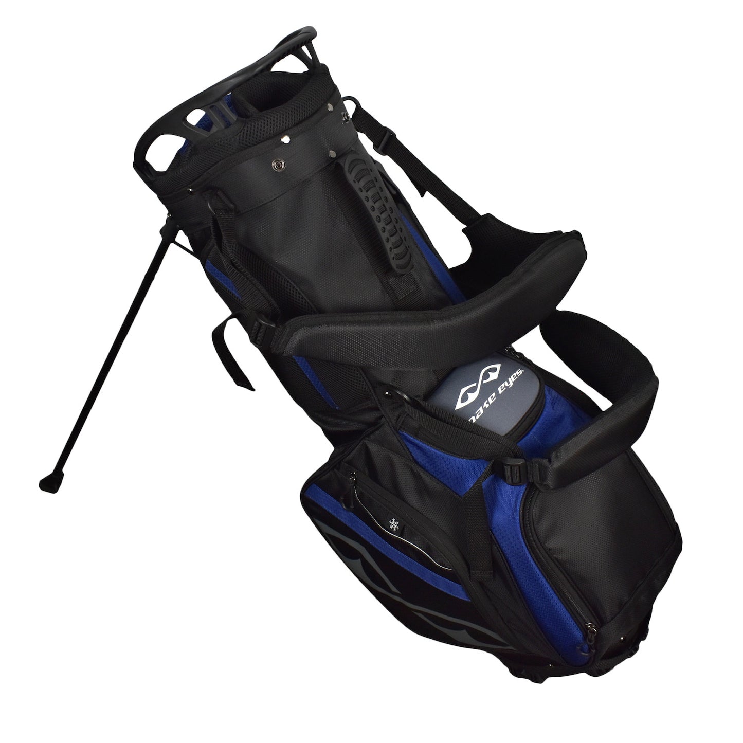 Snake Eyes SE300 Hybrid Stand Golf Bag 14 Way Divider Black Blue Grey