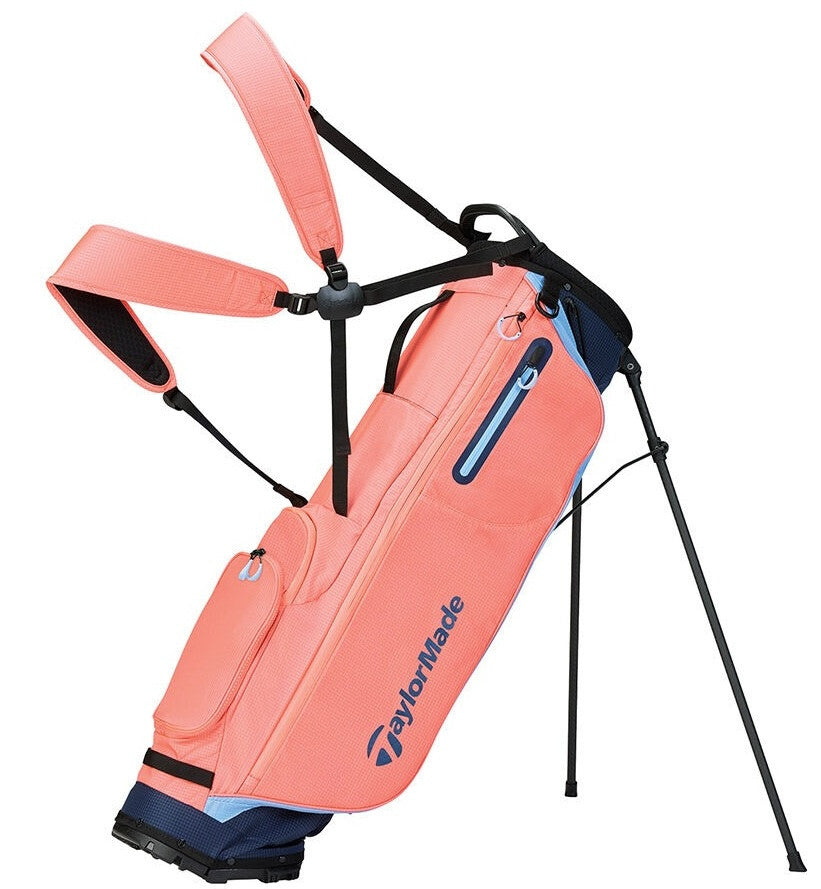 Ladies Taylormade Flex Tech Super Lite Golf Stand Bag Coral Navy