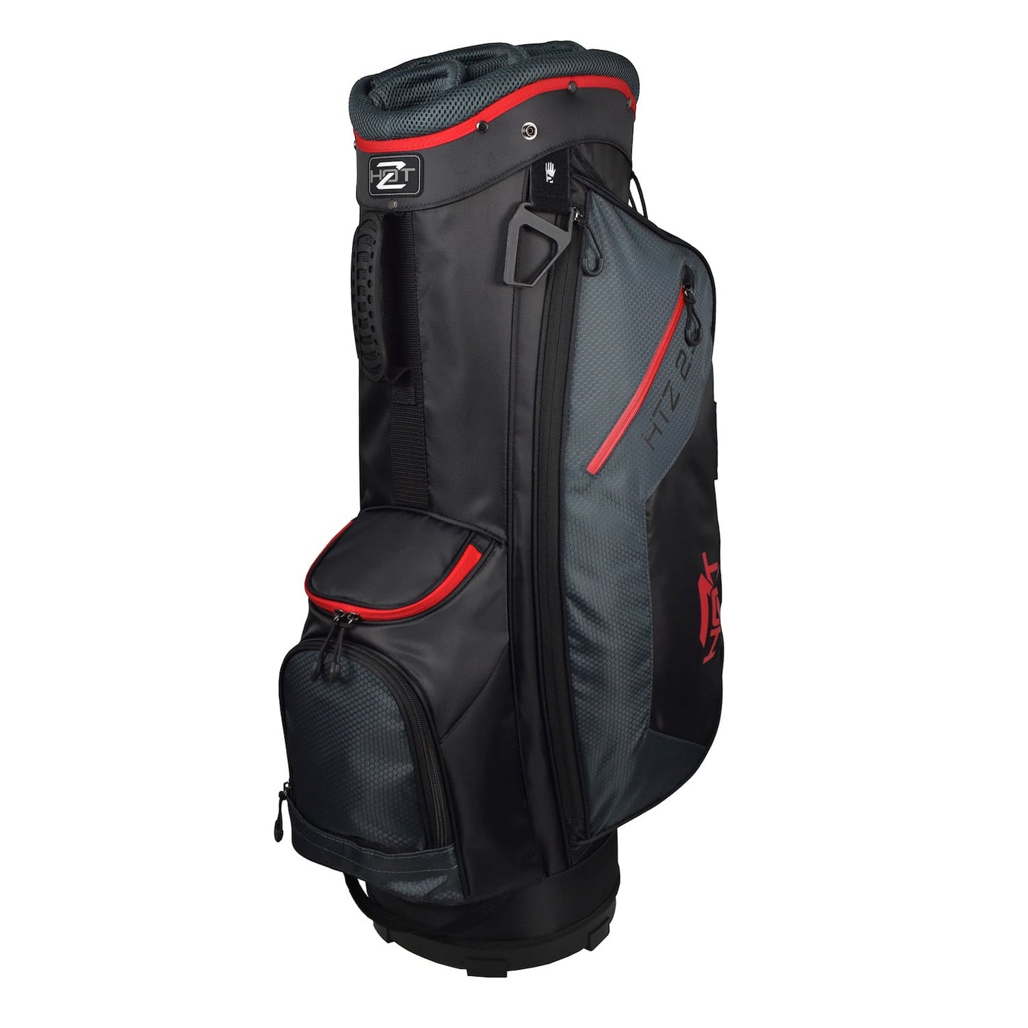 Hot Z Golf 2.5 Cart Bag 14 Way Divider Black Grey Red