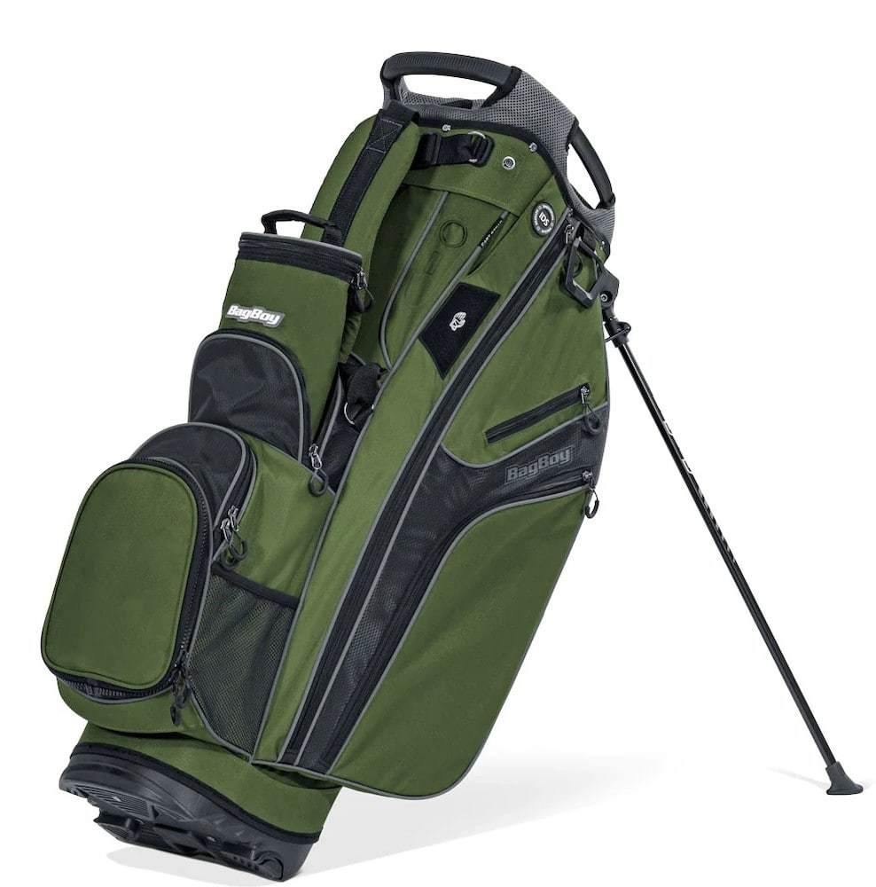 Bag Boy Golf Chiller Hybrid Stand Bag Green Charcoal Black 14 Way Divider