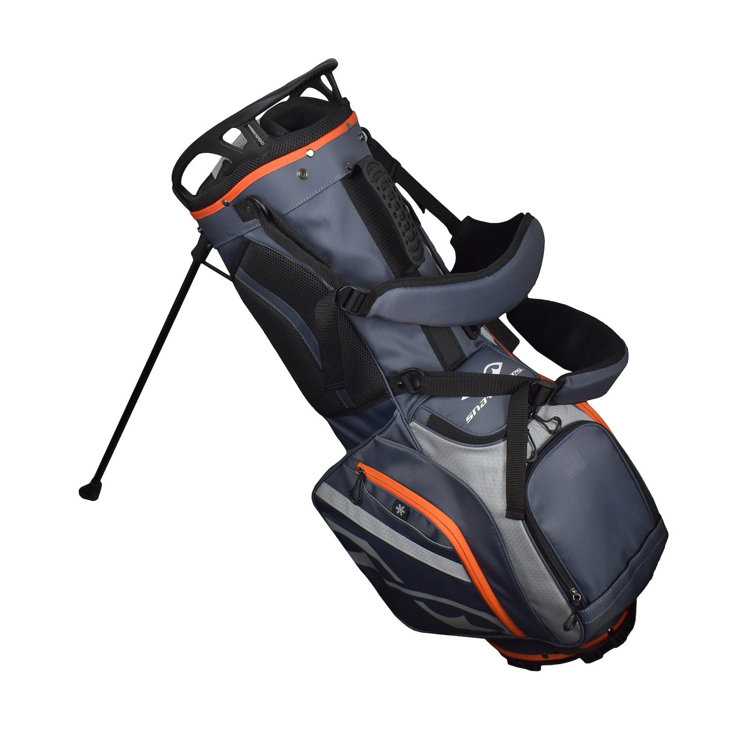 Snake Eyes SE300 Hybrid Stand Golf Bag 14 Way Divider Grey Orange