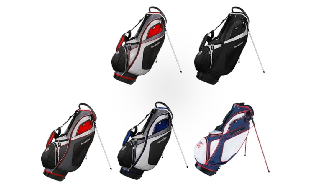 Powerbilt TPS Dunes Golf Stand Bag Blue 14 Way Divider