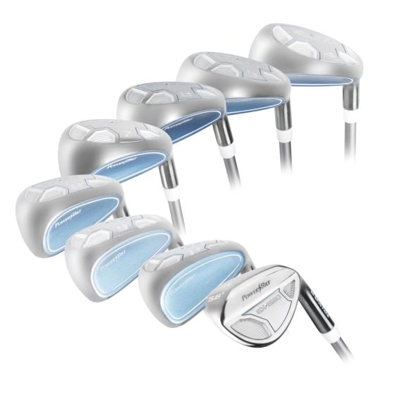 Women's Powerbilt Golf EX-550 Hybrid Iron Set 4-SW Right Hand Graphite Womens Flex