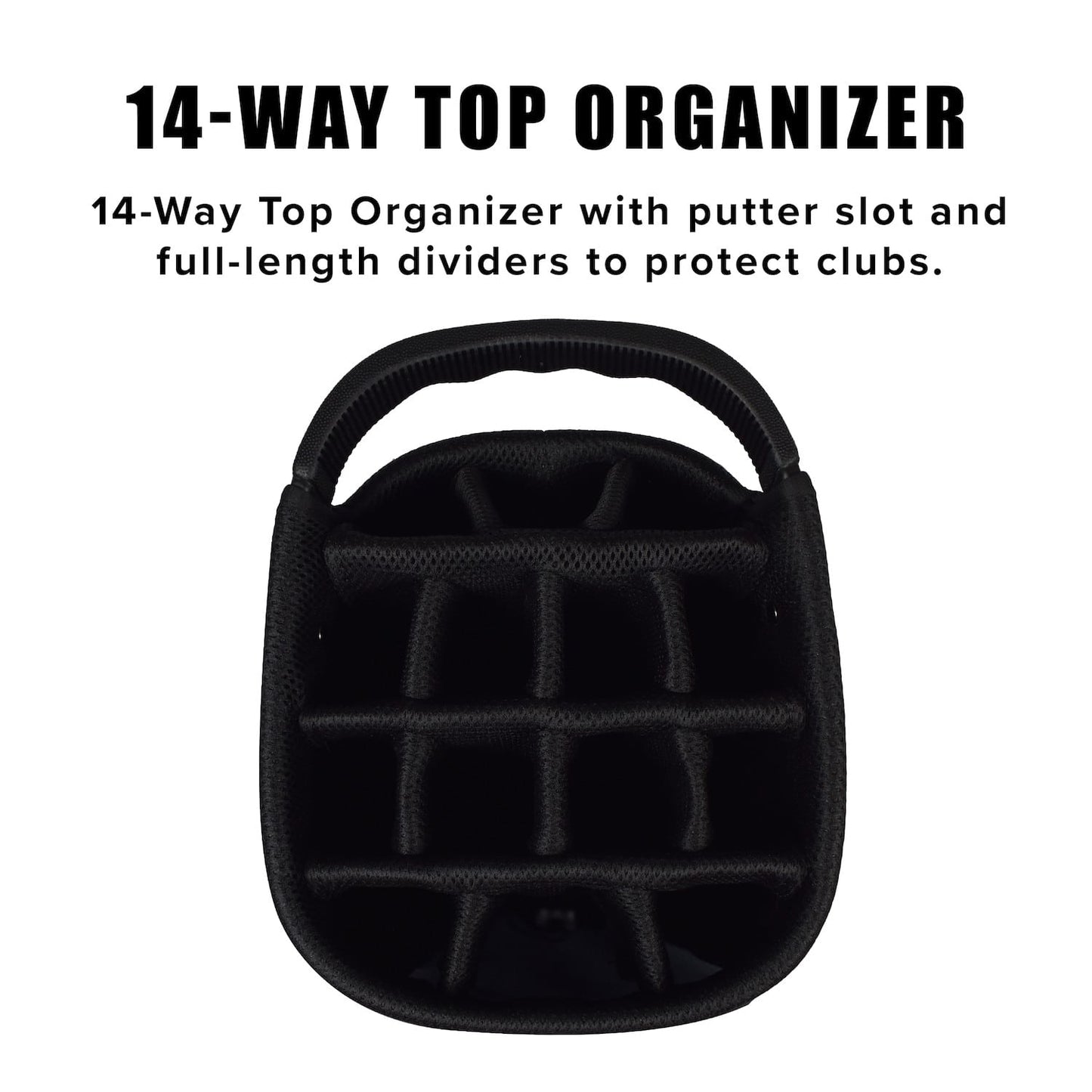 Hot Z 3.0 Golf Bag Stand Bag Black Blue 14 Way Divider