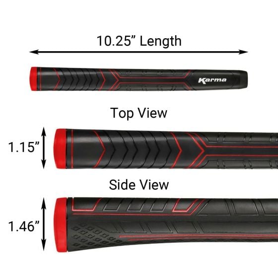 Karma Big Softy Putter Grip Black Oversize Putter Grip
