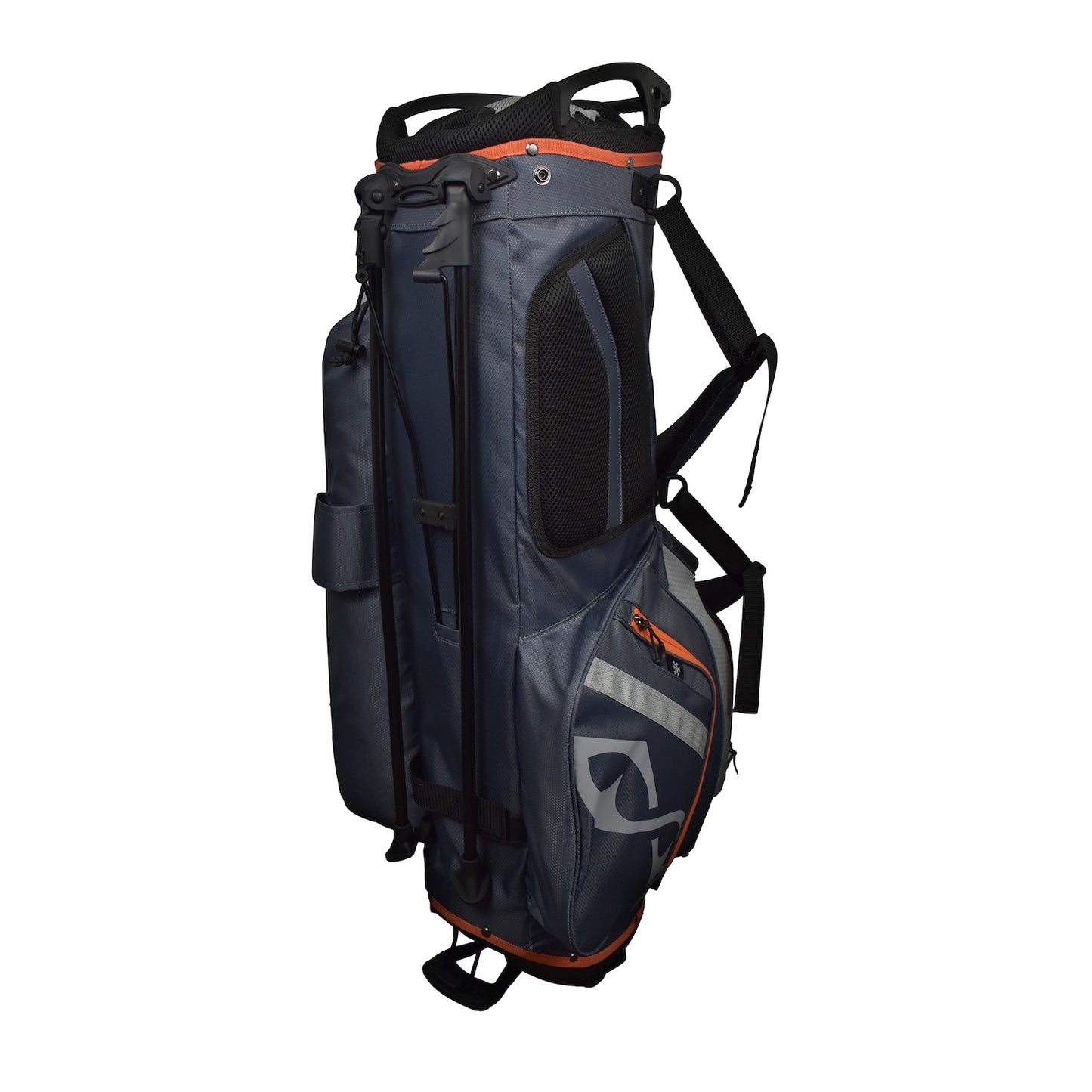 Snake Eyes SE300 Hybrid Stand Golf Bag 14 Way Divider Grey Orange