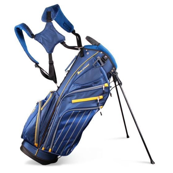 Orlimar SRX 14.9 Golf Stand Bag Blue Yellow 14 Way Divider