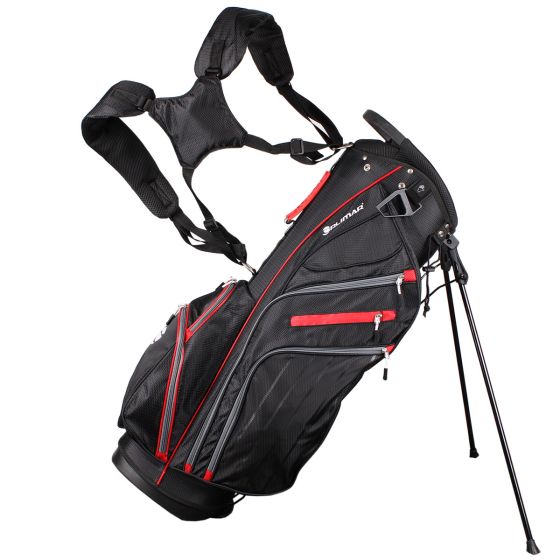 Orlimar SRX 14.9 Golf Stand Bag Black Red 14 Way Divider