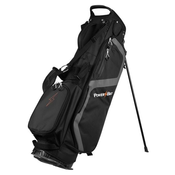Powerbilt Dunes 4.5 Lightweight Golf Stand Bag Black Gray 4 Way Divider