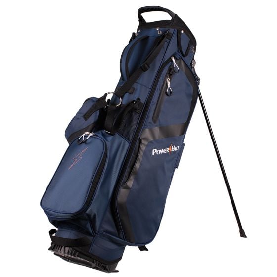 Powerbilt Dunes 4.5 Lightweight Golf Stand Bag Blue Black 4 Way Divider