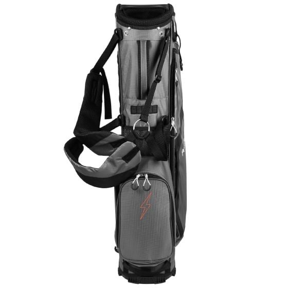 Powerbilt Dunes 4.5 Lightweight Golf Stand Bag Gray Black 4 Way Divider