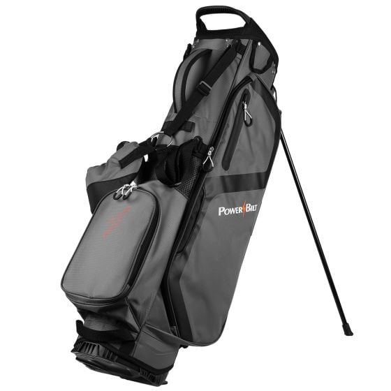 Powerbilt Dunes 4.5 Lightweight Golf Stand Bag Gray Black 4 Way Divider