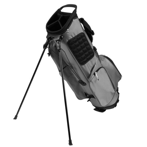 Powerbilt Dunes 4.5 Lightweight Golf Stand Bag Gray Black 4 Way Divider