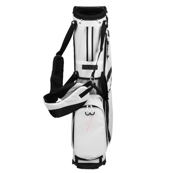 Powerbilt Dunes 4.5 Lightweight Golf Stand Bag White Black 4 Way Divider