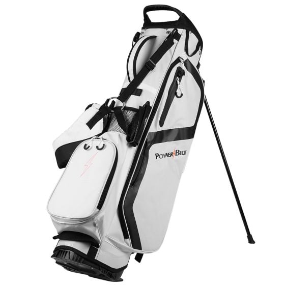 Powerbilt Dunes 4.5 Lightweight Golf Stand Bag White Black 4 Way Divider