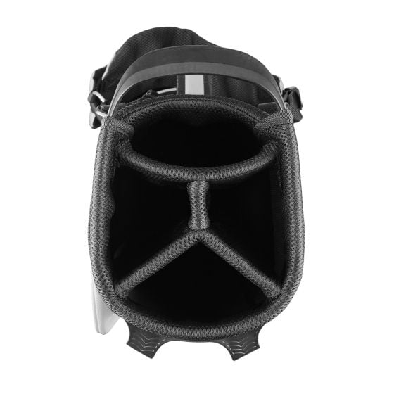 Powerbilt Dunes 4.5 Lightweight Golf Stand Bag White Black 4 Way Divider