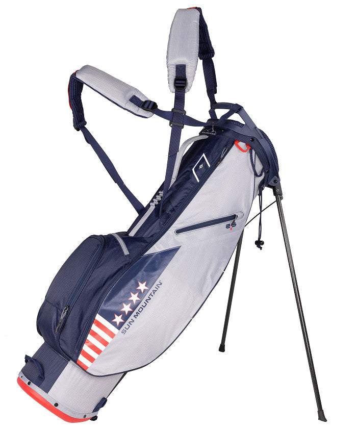 Sun Mountain Golf 2.5+ Golf Bag Stand Bag USA Patriot 4 Way Divider