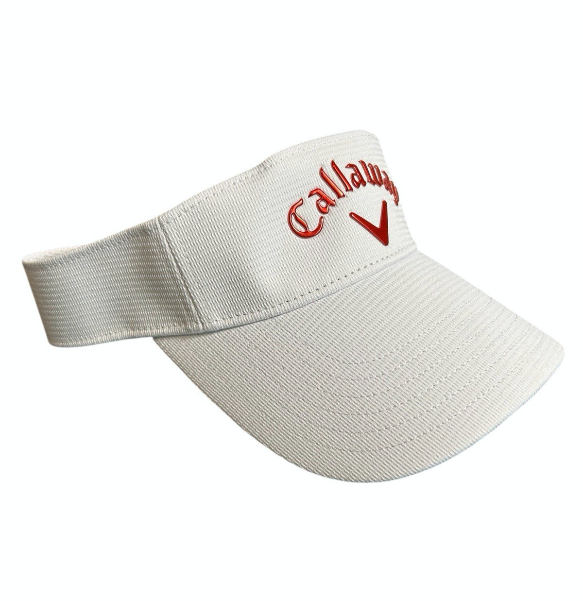 Callaway Golf Men's Visor Adjustable Liquid Metal Collection White Fire