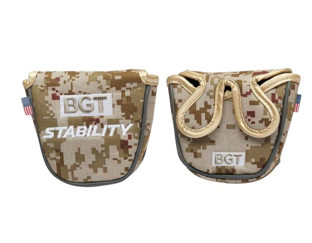 BGT Mallet Putter Head Cover Camouflage Magnetic Closure Brand New
