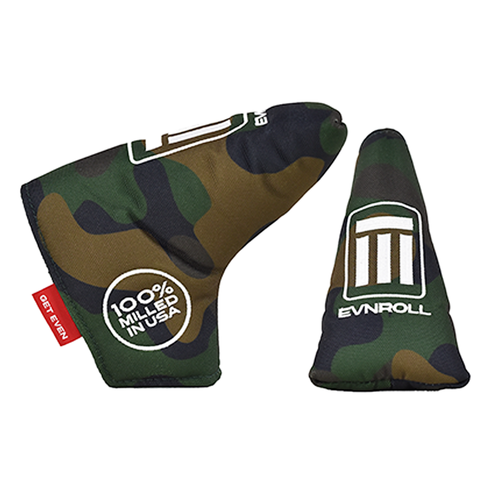 EVNROLL Blade Putter Cover Camo Magnetic Closure