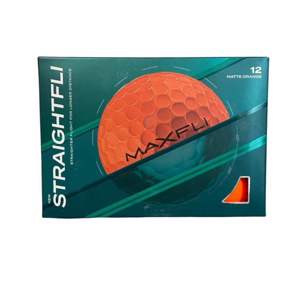 Maxfli StraightFli Golf Balls 3 Dozen 36 Balls Matte Orange Longer Distance