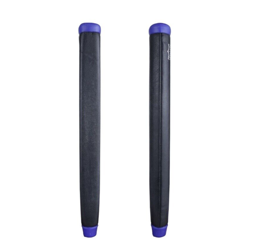 The Grip Master Kidd Sewn Paddle Putter Grip Black with Blue Cap