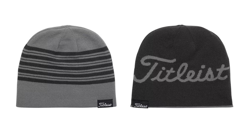 Titleist Lifestyle Reversible Beanie Winter Golf Hat Charcoal Gray