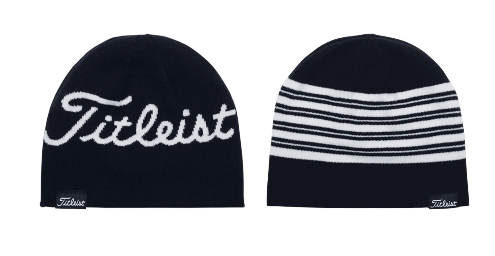 Titleist Lifestyle Reversible Beanie Winter Golf Hat Navy White