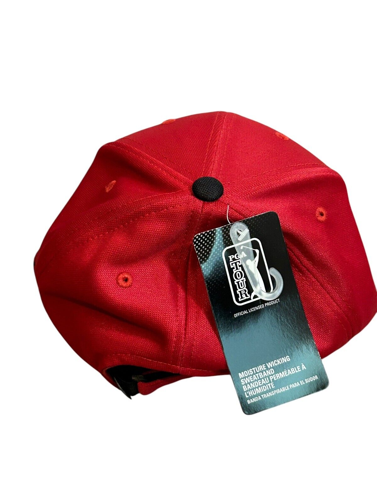 PGA Tour Golf Hat Strapback Cap Adjustable Patch Chili Pepper Red