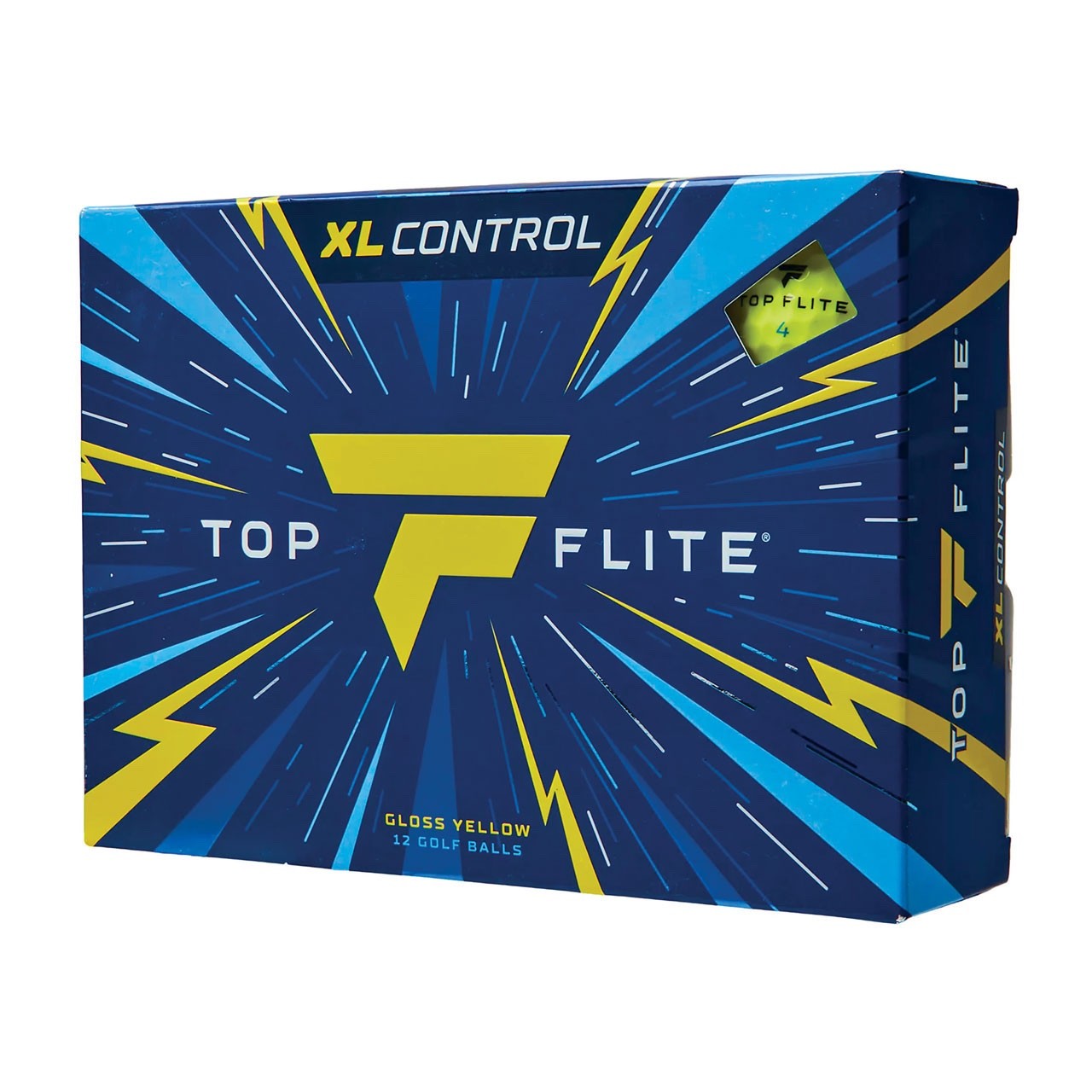 3 Dozen Top Flite XL Control Golf Balls Gloss Yellow High Visibility 36 Balls