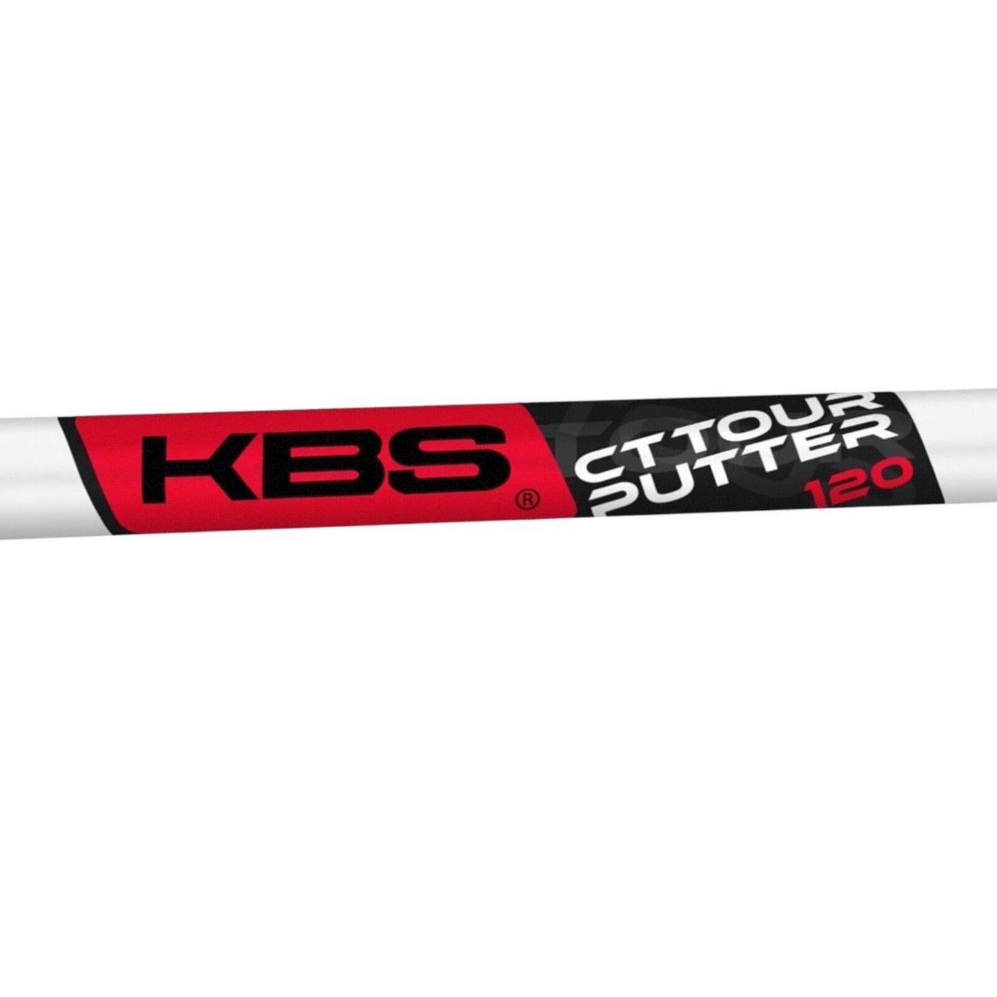 KBS CT Tour Putter Shaft White Straight .355 Taper Tip 38" 124g NEW