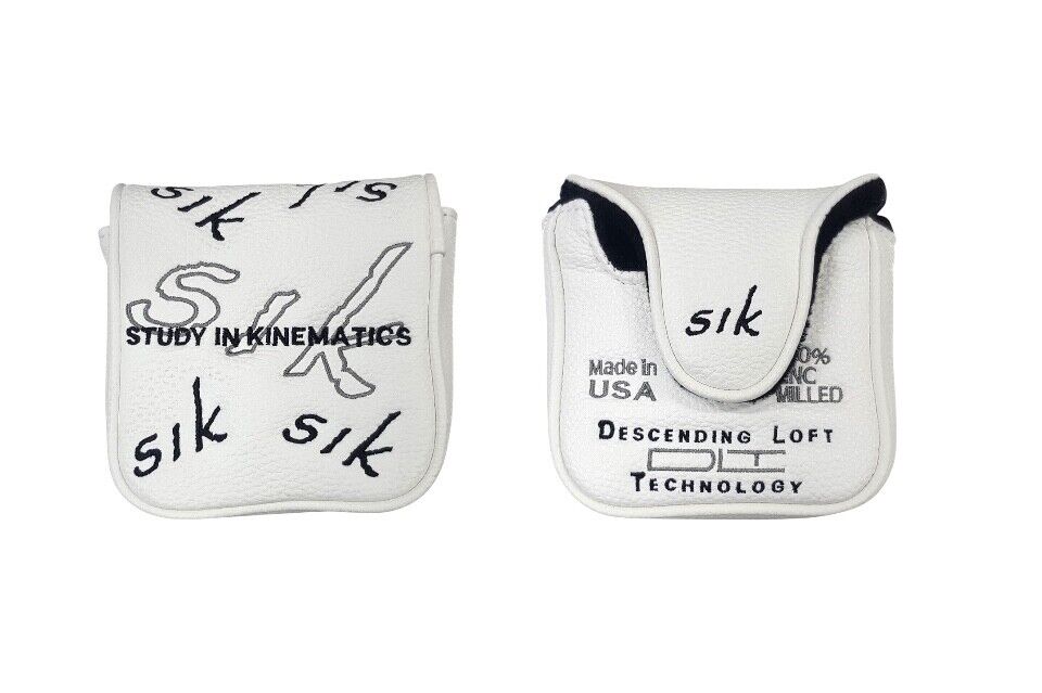 SIK Golf Mallet Putter Head Cover White