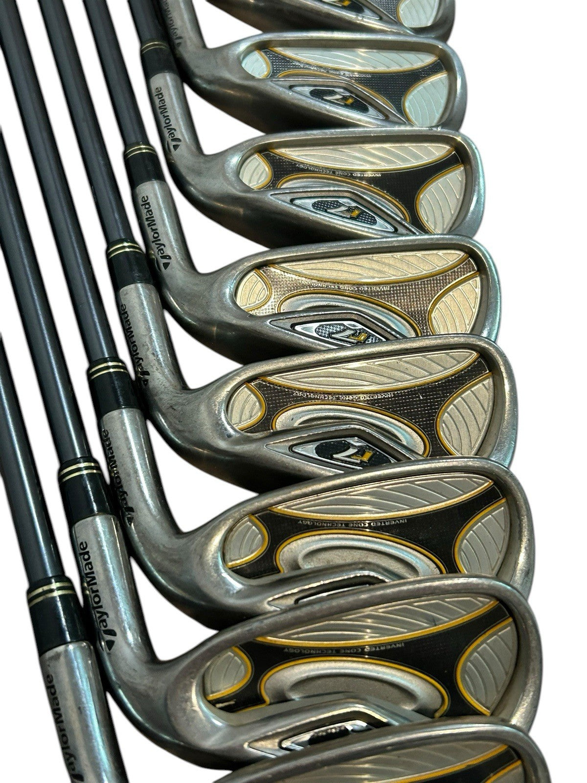Taylormade r7 Iron Set 3-PW Right Handed Graphite Stiff Flex Shafts 65g +0.5"