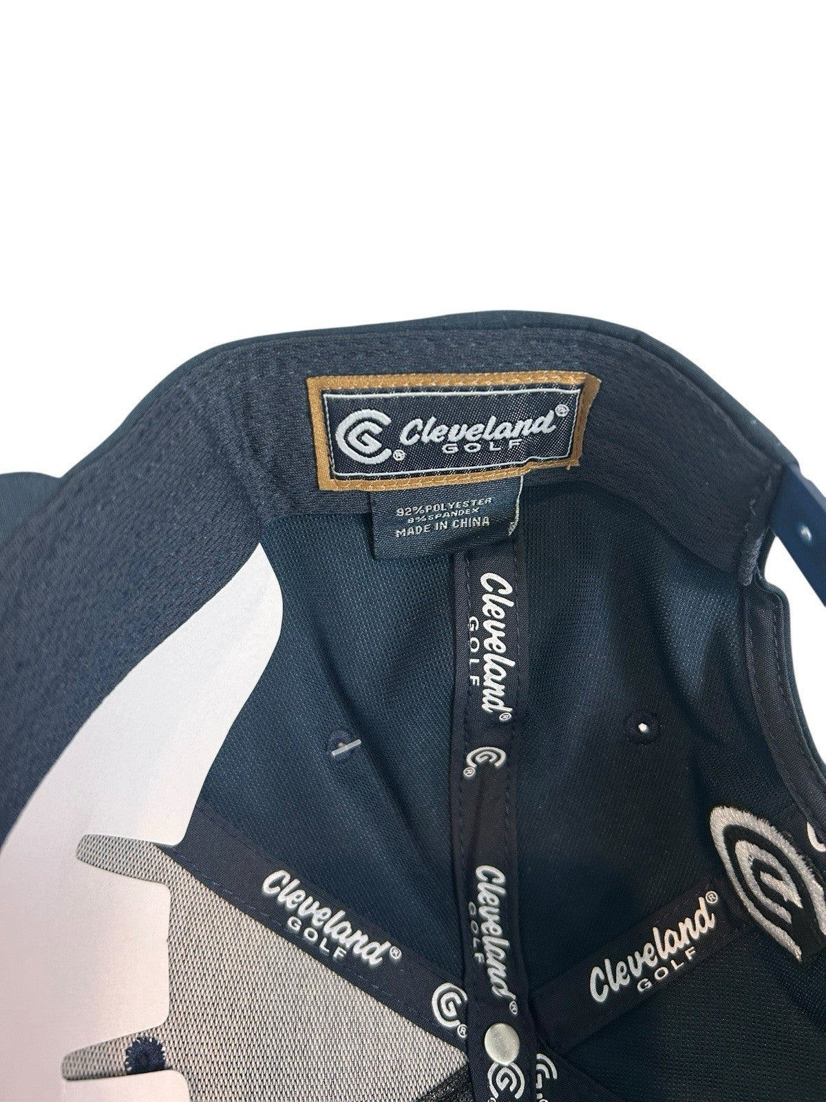 Cleveland Golf Chipping In Snapback Hat Cap Adjustable Navy Blue