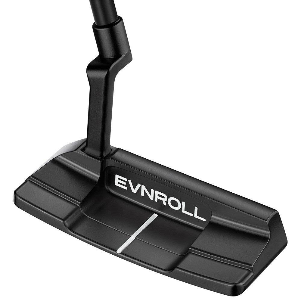 EVNROLL EV2 Mid Blade Putter Right Hand Black Short Plumber Neck 34"