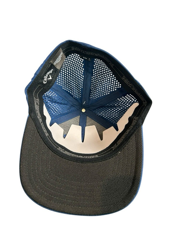 Callaway Golf Riviera Fitted Golf Hat Size S/M Blue USA Flag