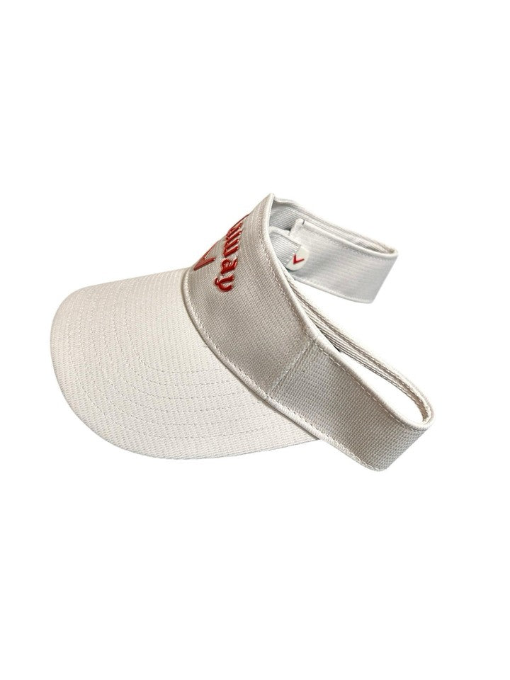 Callaway Golf Men's Visor Adjustable Liquid Metal Collection White Fire
