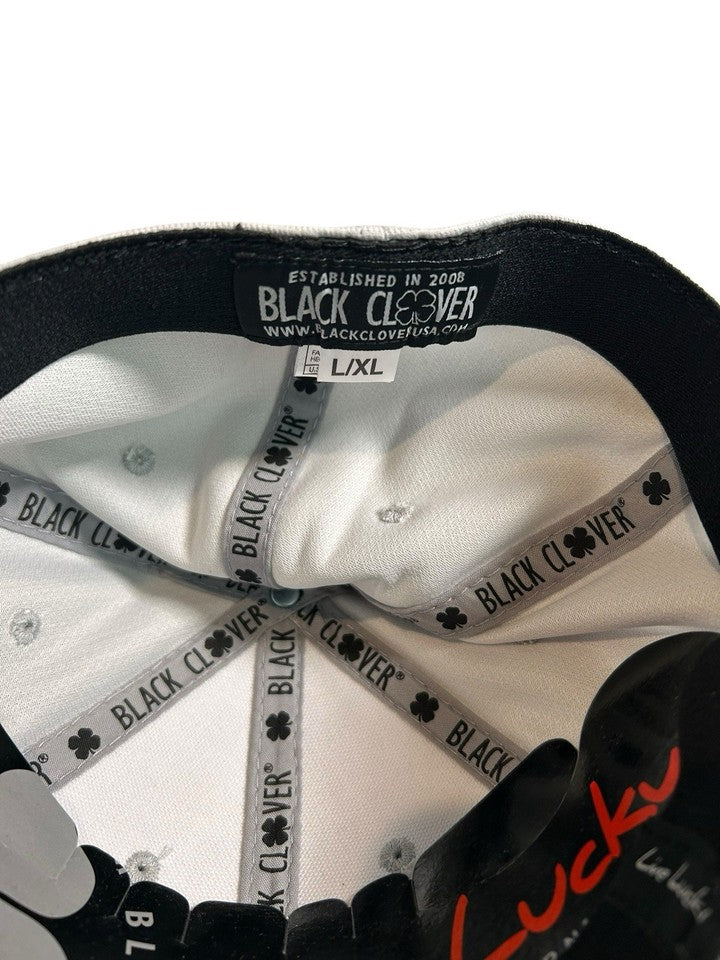 Black Clover Live Lucky Fitted Golf Hat Cap Size L/XL Spring Luck Admiral