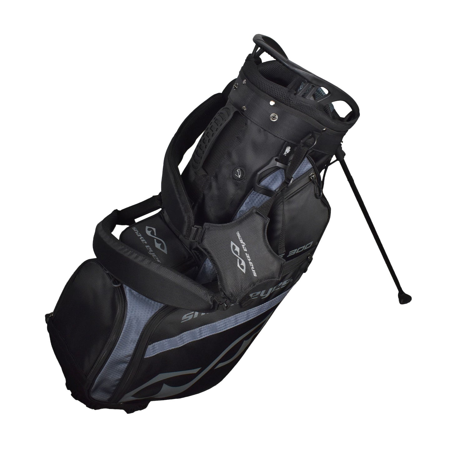 Snake Eyes SE300 Hybrid Stand Golf Bag 14 Way Divider Black Grey