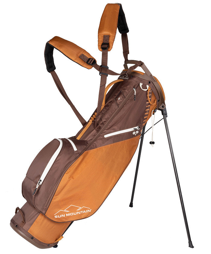 Sun Mountain Golf 2.5+ Golf Bag Stand Bag Brown Orange
