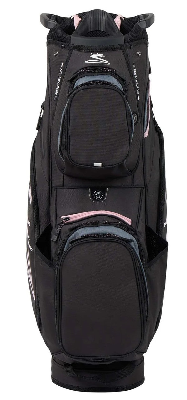 Ladies Cobra Air Cart Golf Bag Black Pink 9 Pockets 14 Way Divider